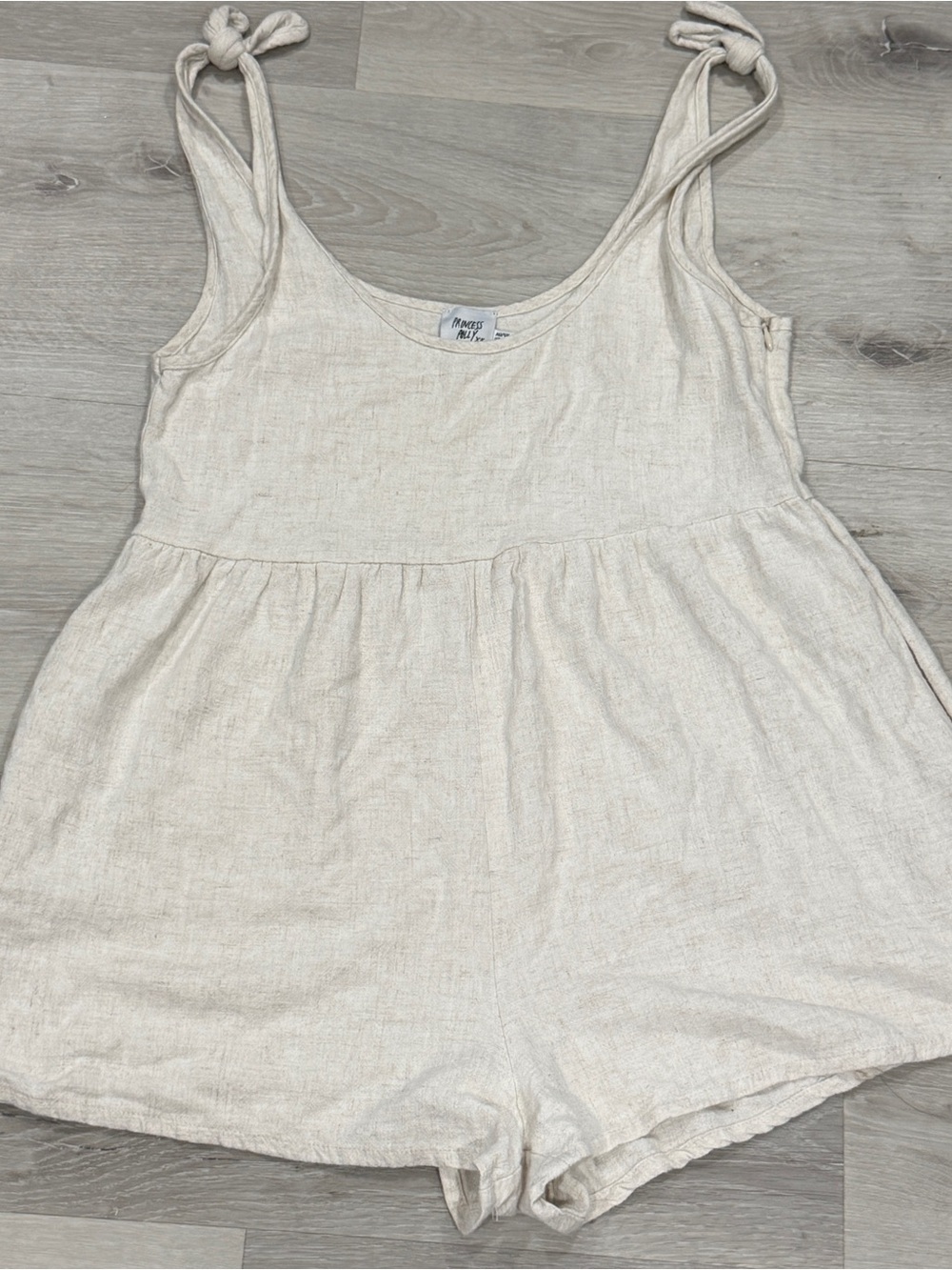 Princess Polly Tay Romper Beige